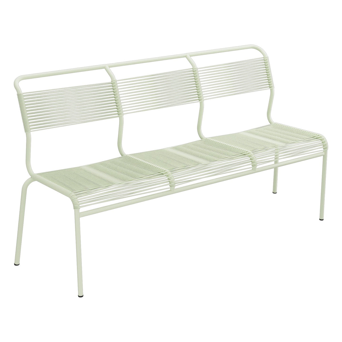 Schaffner Säntis Banc Spaghetti 3 places sans accoudoirs – Vert Pastel 64 / Vert Pastel 64