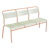 Schaffner Säntis Banc Spaghetti 3 places sans accoudoirs – Vert Pastel 64 / Terracotta 84