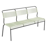 Schaffner Säntis Banc Spaghetti 3 places sans accoudoirs – Vert Pastel 64 / Noir 91