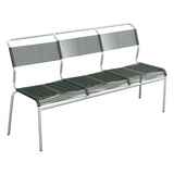 Schaffner Säntis Banc Spaghetti 3 places sans accoudoirs – Vert Sapin 66 / Galvanisé à chaud 02
