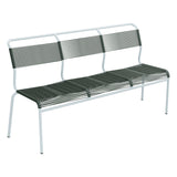 Schaffner Säntis Banc Spaghetti 3 places sans accoudoirs – Vert Sapin 66 / Bleu Pastel 51