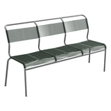 Schaffner Säntis Banc Spaghetti 3 places sans accoudoirs – Vert Sapin 66 / Graphite 73