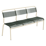 Schaffner Säntis Banc Spaghetti 3 places sans accoudoirs – Vert Sapin 66 / Marron Pastel 83
