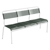 Schaffner Säntis Banc Spaghetti 3 places sans accoudoirs – Vert Sapin 66 / Blanc 90