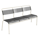 Schaffner Säntis Banc Spaghetti 3 places sans accoudoirs – Anthracite 77 / Sable Pastel 15
