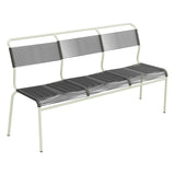 Schaffner Säntis Banc Spaghetti 3 places sans accoudoirs – Anthracite 77 / Vert Pastel 64