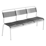 Schaffner Säntis Banc Spaghetti 3 places sans accoudoirs – Anthracite 77 / Gris Argent 78