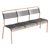 Schaffner Säntis Banc Spaghetti 3 places sans accoudoirs – Anthracite 77 / Terracotta 84