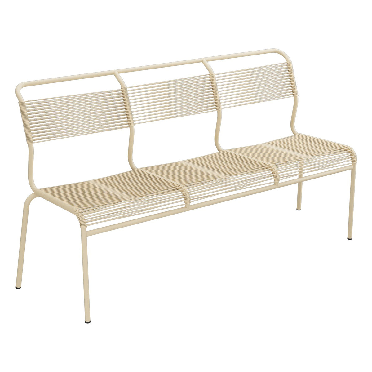 Schaffner Säntis Banc Spaghetti 3 places sans accoudoirs – Marron Pastel 83 / Marron Pastel 83