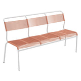 Schaffner Säntis Banc Spaghetti 3 places sans accoudoirs – Terracotta 84 / Gris Argent 78