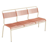 Schaffner Säntis Banc Spaghetti 3 places sans accoudoirs – Terracotta 84 / Marron Pastel 83