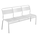 Schaffner Säntis Banc Spaghetti 3 places sans accoudoirs – Blanc 90 / Galvanisé à chaud 02