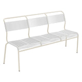 Schaffner Säntis Banc Spaghetti 3 places sans accoudoirs – Blanc 90 / Sable Pastel 15