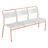 Schaffner Säntis Banc Spaghetti 3 places sans accoudoirs – Blanc 90 / Terracotta 84