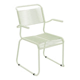 Schaffner Säntis Fauteuil repas Spaghetti pieds en luge – Vert Pastel 64 / Vert Pastel 64