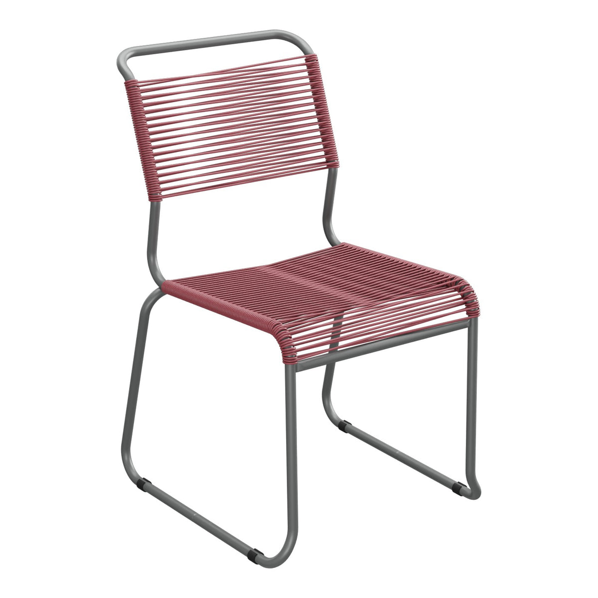 Schaffner Säntis Chaise luge Spaghetti – Bordeaux 38 / Graphite 73
