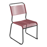 Schaffner Säntis Chaise luge Spaghetti – Bordeaux 38 / Anthracite 77