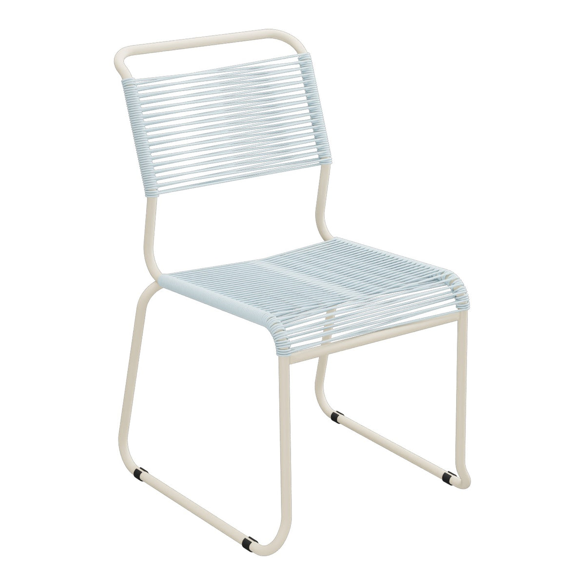 Schaffner Säntis Chaise luge Spaghetti – Bleu Pastel 51 / Sable Pastel 15