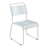Schaffner Säntis Chaise luge Spaghetti – Bleu Pastel 51 / Sable Pastel 15