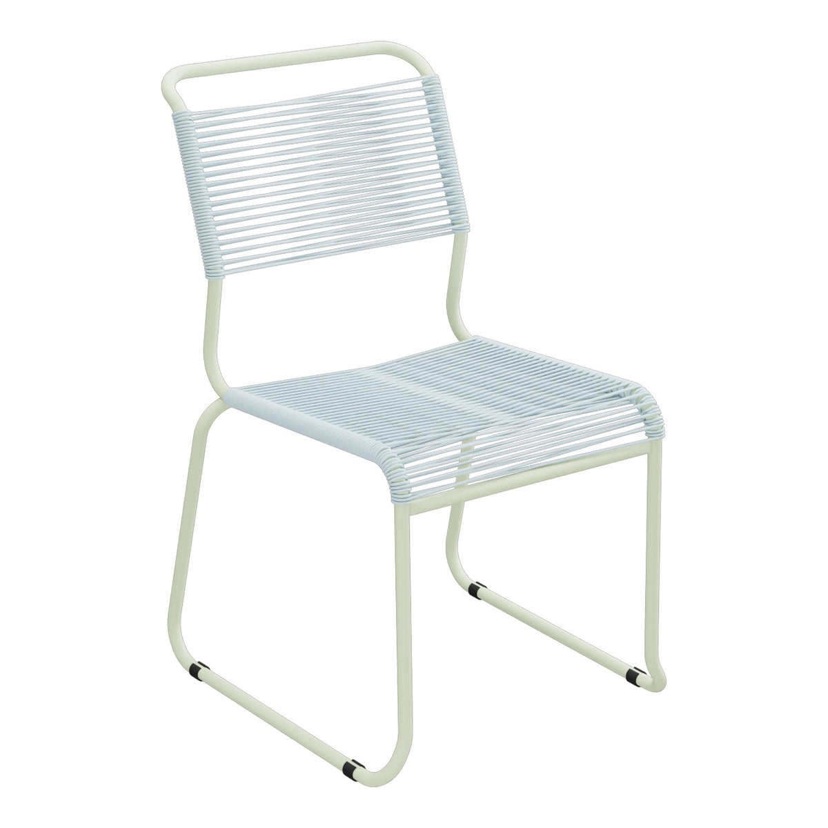 Schaffner Säntis Chaise luge Spaghetti – Bleu Pastel 51 / Vert Pastel 64