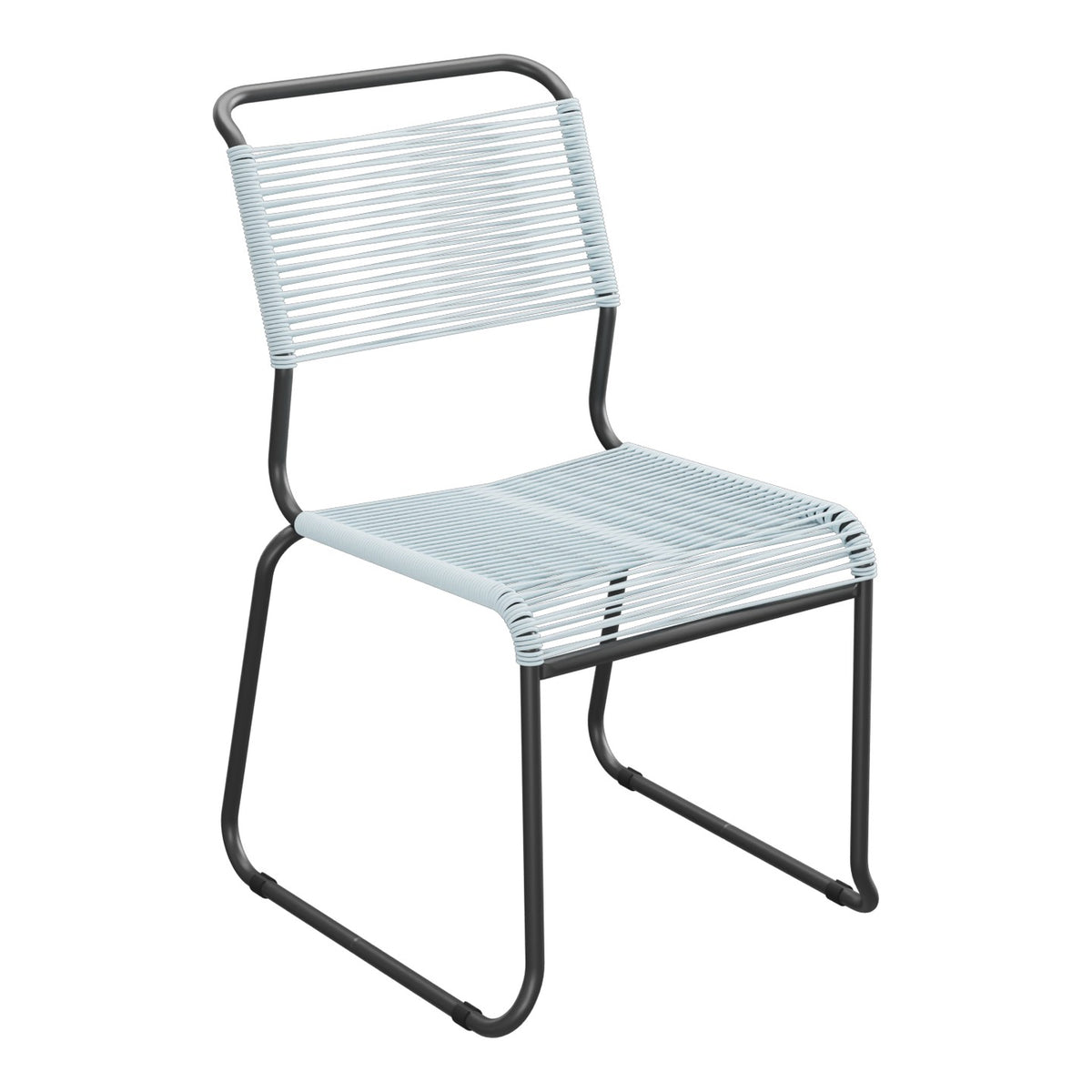 Schaffner Säntis Chaise luge Spaghetti – Bleu Pastel 51 / Anthracite 77