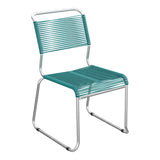 Schaffner Säntis Chaise luge Spaghetti – Bleu Kali 56 / Galvanisé à chaud 02