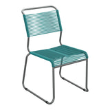 Schaffner Säntis Chaise luge Spaghetti – Bleu Kali 56 / Graphite 73