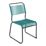 Schaffner Säntis Chaise luge Spaghetti – Bleu Kali 56 / Anthracite 77