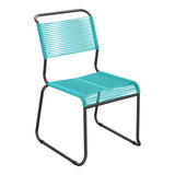 Schaffner Säntis Chaise luge Spaghetti – Turquoise 58 / Anthracite 77