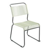Schaffner Säntis Chaise luge Spaghetti – Vert pastel 64 / Graphite 73