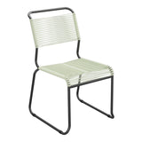 Schaffner Säntis Chaise luge Spaghetti – Vert pastel 64 / Anthracite 77