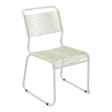 Schaffner Säntis Chaise luge Spaghetti – Vert pastel 64 / Gris Argent 78