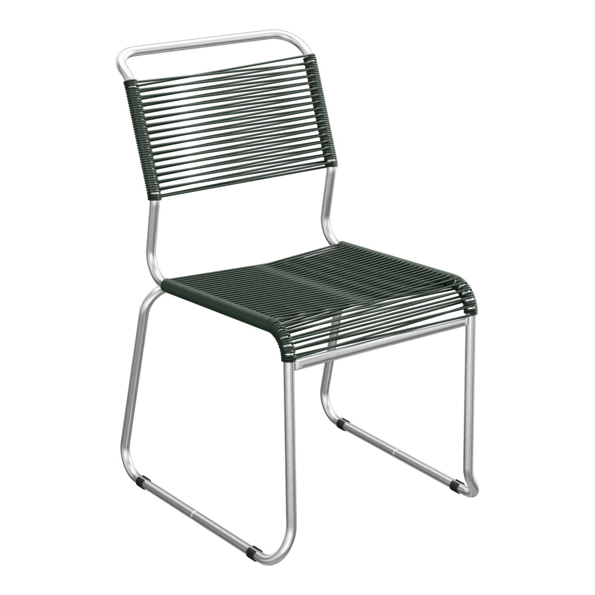 Schaffner Säntis Chaise luge Spaghetti – Vert Sapin 66 / Galvanisé à chaud 02