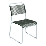 Schaffner Säntis Chaise luge Spaghetti – Vert Sapin 66 / Bleu Pastel 51