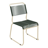 Schaffner Säntis Chaise luge Spaghetti – Vert Sapin 66 / Marron Pastel 83