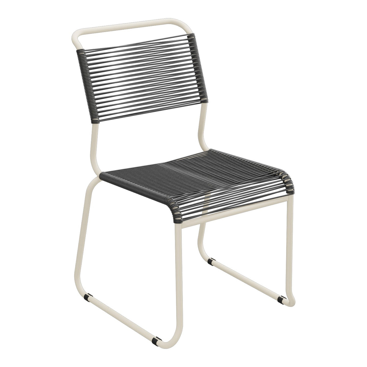 Schaffner Säntis Chaise luge Spaghetti – Anthracite 77 / Sable Pastel 15