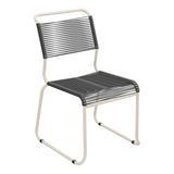 Schaffner Säntis Chaise luge Spaghetti – Anthracite 77 / Sable Pastel 15