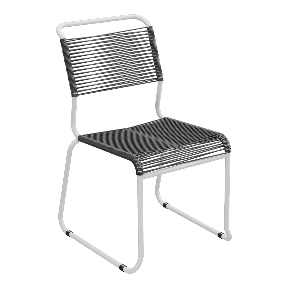 Schaffner Säntis Chaise luge Spaghetti – Anthracite 77 / Gris Argent 78