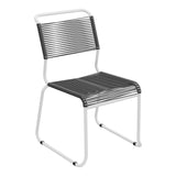 Schaffner Säntis Chaise luge Spaghetti – Anthracite 77 / Blanc 90