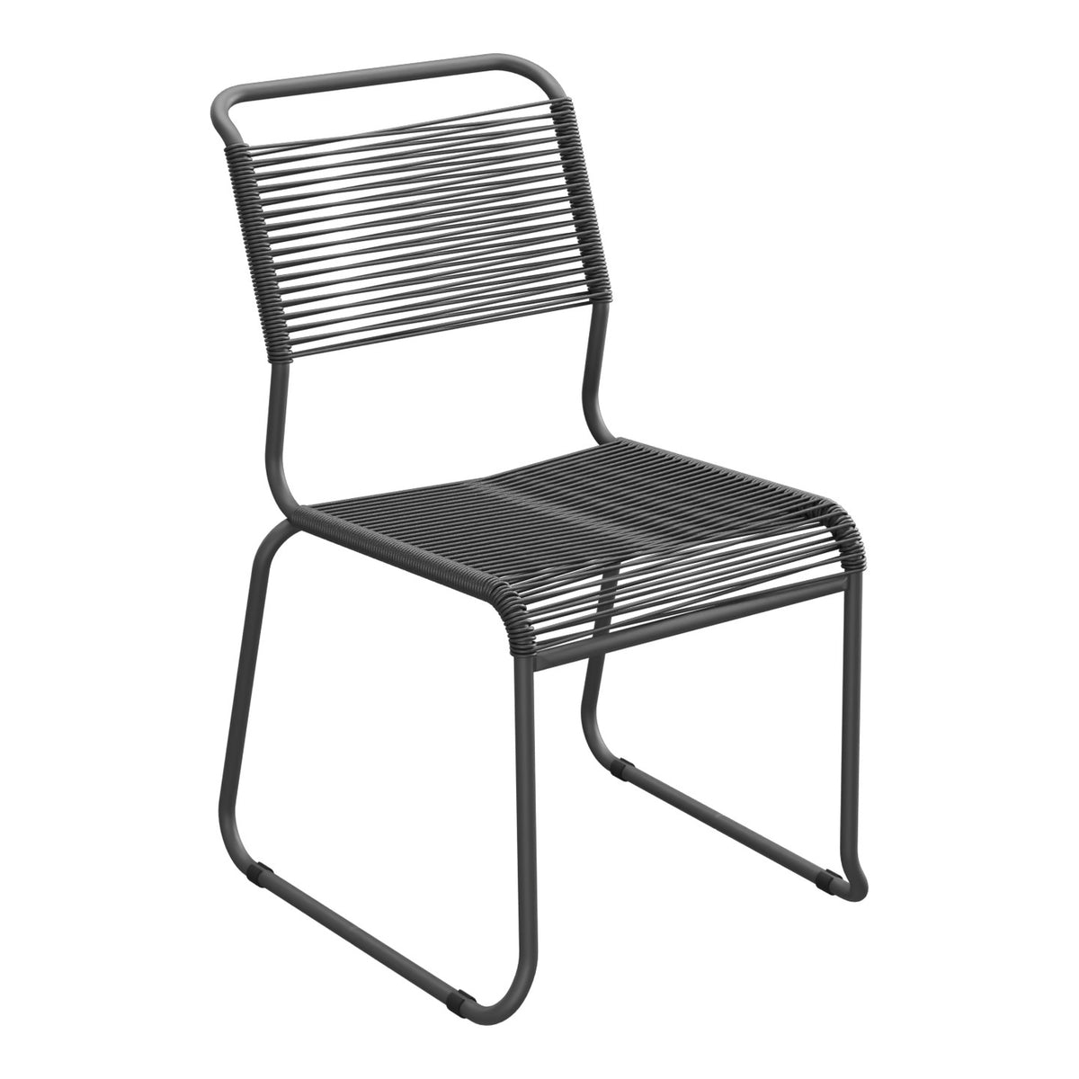 Schaffner Säntis Chaise luge Spaghetti – Anthracite 77 / Noir 91