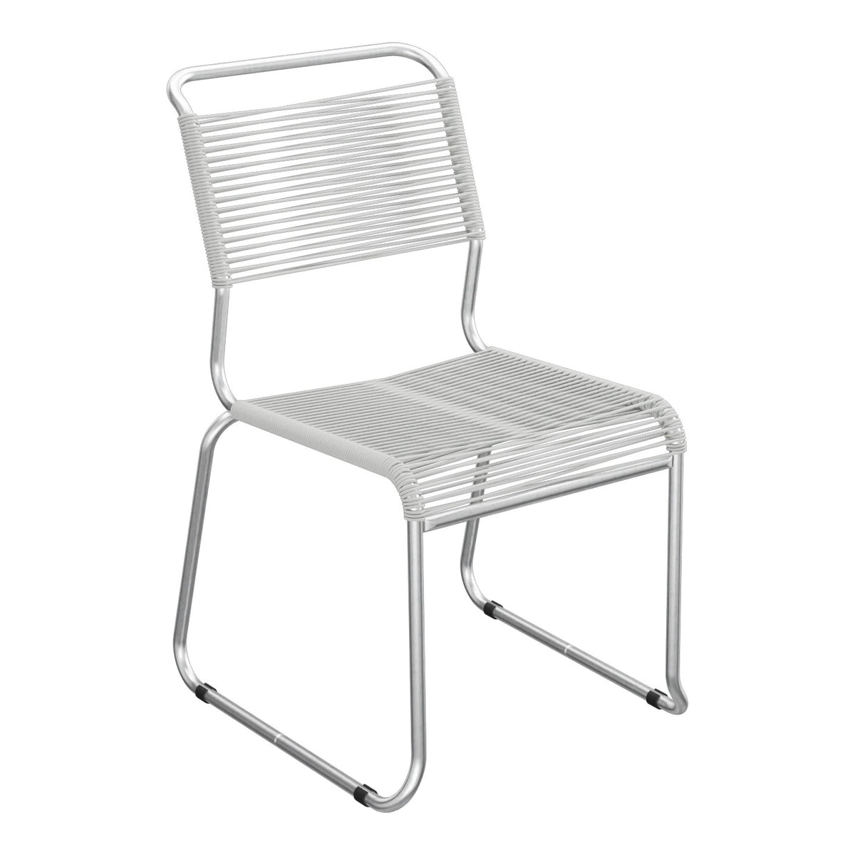 Schaffner Säntis Chaise luge Spaghetti – Gris Argent 78 / Galvanisé à chaud 02