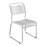 Schaffner Säntis Chaise luge Spaghetti – Gris Argent 78 / Galvanisé à chaud 02