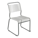 Schaffner Säntis Chaise luge Spaghetti – Gris Argent 78 / Graphite 73