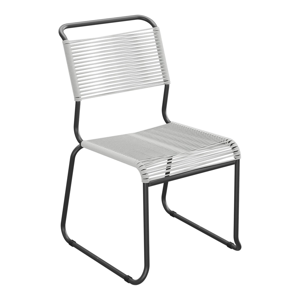 Schaffner Säntis Chaise luge Spaghetti – Gris Argent 78 / Anthracite 77