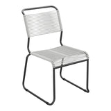 Schaffner Säntis Chaise luge Spaghetti – Gris Argent 78 / Anthracite 77