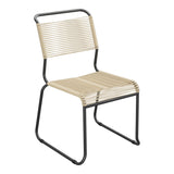 Schaffner Säntis Chaise luge Spaghetti – Marron Pastel 83 / Anthracite 77