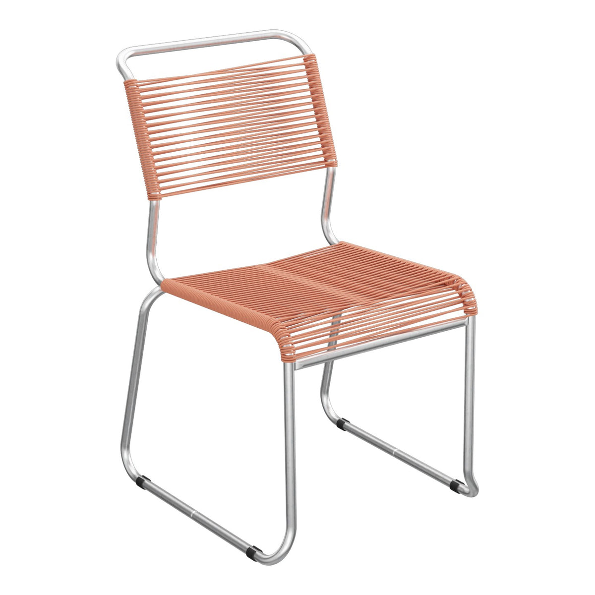 Schaffner Säntis Chaise luge Spaghetti – Terracotta 84 / Galvanisé à chaud 02