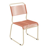 Schaffner Säntis Chaise luge Spaghetti – Terracotta 84 / Marron Pastel 83