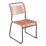 Schaffner Säntis Chaise luge Spaghetti – Terracotta 84 / Noir 91