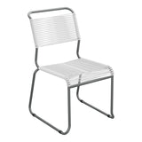 Schaffner Säntis Chaise luge Spaghetti – Blanc 90 / Graphite 73